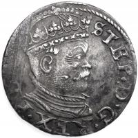 Stefan Batory, trojak 1586, Ryga