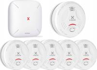 FOTOELEKTRYCZNY CZUJNIK DYMU DETEKTOR X-SENSE SD11 + STACJA MR61 DZWIĘKOWY