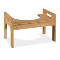 Bambusowy stołek toaletowy