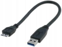 MARKOWY Kabel USB-3.1 0,25m micro-USB-B do dysku zewnętrznego 25cm KRÓTKI
