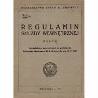 Regulamin służby wewnętrznej cz. IX ZARYS 1927