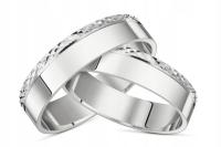 Обручальное кольцо серебро пробы 925 гравер 5 мм OB40 свадьба