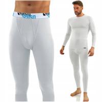 CIEPŁE KALESONY getry męskie bawełniane PRZYLEGAJĄCE Sesto Senso *XXL