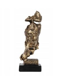 Скульптура-тишина H-34cm.Цвет золото-черный