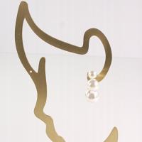 Klipsy do Uszu Lolita Akcesoria Klips do UCHA Z PERŁĄ PEREŁKI PERŁY