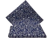 GRANATOWA WE WZORY POSZETKA WYPUSTKA BUTONIERKA