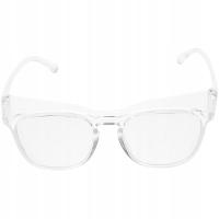 1PARA BIAŁY SZT. GOGLE ROWEROWE WIATROSZCZELNE OKULARY DO JAZDY OCHRONNE