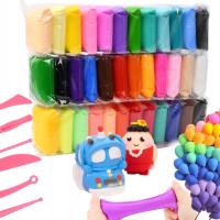 CIASTOLINA PLASTELINA PIANKOLINA GLINA POLIMEROWA 108 WORKÓW ZESTAW KOLORY