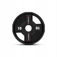 TALERZ OLIMPIJSKI 10KG POLIURETANOWY OBCIĄŻENIE NA GRYF SZTANGĘ