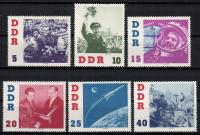 NRD / DDR 1961 Mi 863-868 Z podlepką *