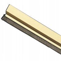 Listwa uszczelniająca alu. do drzwi ze szczotką Złota 1m Samoprzylepna