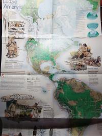 Америка от Аляски карта National Geographic