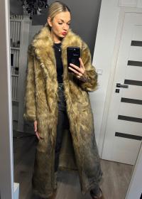 Zara futro damskie długie XS S