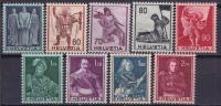 SZWAJCARIA** Mi 377-85 Historyczne postacie, 70€