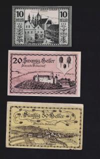 KOLEKCJA AUSTRIA -- BODENDORF -- 1921 rok, 3 sztuki