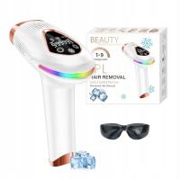 Depilator IPL Laserowy 9 Poziomów Bezbolesna Fotodepilacja Twarz Nogi