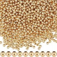 Koraliki przekładki ze stali nierdzewnej kolor złoty 2mm 500szt