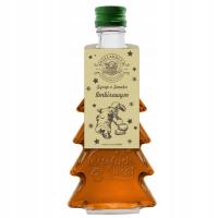 SYROP O SMAKU IMBIROWYM BUTELKA CHOINKA ŚWIĄTECZNA NA PREZENT DO HERBATY