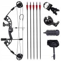 Łuk bloczkowy myśliwski strzały celownik podstawka spust do łuku 30-60 lbs