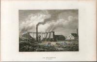 g0381 Die Königshütte in Schlesien. Oryginalny staloryt z okolo 1850 roku.