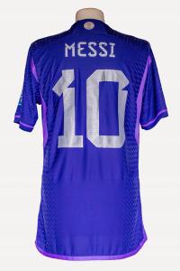 Leo Messi, Argentyna - koszulka przygotowana na mecz dla Messiego (zag)