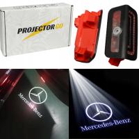 MERCEDES LOGO 2X PROJEKTOR DO AUTA ŚWIATŁO LAMPA LED W206 W223 EQE GLC
