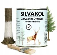 Silvakol 0,8L ASPLANT farba do bielenia przeciwko ogryzaniu drzewek