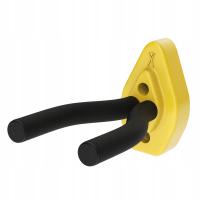 Wieszak na gitarę Solidny wielofunkcyjny profesjonalny instrument antypoślizgowy żółty