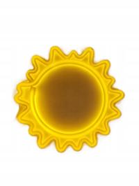 Dekoracja ścienna z neonowym słońcem, zasilana USB/3-AA - DEFEKT