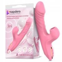 женский клиторальный вибратор с функцией сосания и толкания 10 вибраций