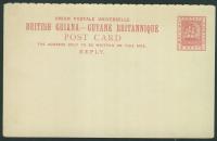 49 - KOLONIE ANGIELSKIE BRITISH GUIANA Guyane Britannique Cp* 3 Cents reply