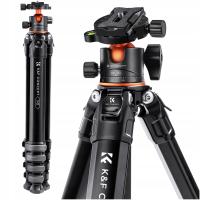 Tripod Statyw Monopod K&F Traveller M1 + głowica 15kg obciążenia KF09.105