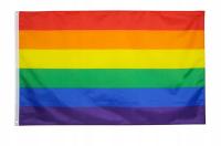 Flaga LGBT TĘCZOWA RAINBOW PRIDE MASZT 90X60