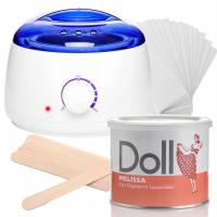 DOLL Xanitalia Zestaw PODGRZEWACZ wosk do depilacji w puszce MELISSA PASKI