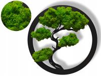 МОХОВАЯ КАРТИНА ХРАБРЫЙ ЖИВОЙ БОНСАЙ ДЕРЕВО ОРНАМЕНТ НАСТЕННЫЙ ДЕКОР