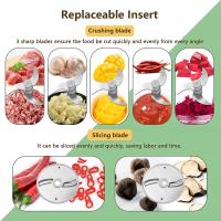 Rozdzia warzywny 4 w 1 ręczny elektryczny zestaw helikopterowy pokarm BQ