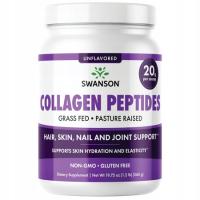 SWANSON Collagen Peptides Peptydy Kolagenowe bez smaku 560g SKÓRA Włosy