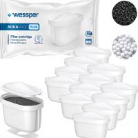 12x FILTR WESSPER AQUAMAX PLUS AQUA MAX Plus do WODY do DZBANKA BRITA DAFI