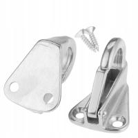 8 Haków WIESZAK UCHWYT HAK ODBIJACZY NIERDZEWNY 42X31 MM