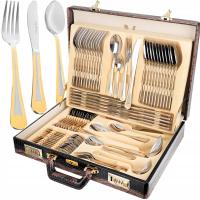 НАБОР СТОЛОВЫХ ПРИБОРОВ ИЗ НЕРЖАВЕЮЩЕЙ СТАЛИ 72EL, СТОЛОВАЯ ПОСУДА НА 12 ЧЕЛОВЕК