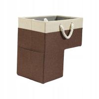 Kosze na schody z uchwytami Schody Organizer do przechowywania Nowoczesne schody brązowe