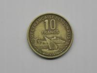 8979/ 10 FRANCS 1965 SOMALI FRANCUSKIE RZADKA