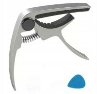 KAPODASTER DO GITARY KLASYCZNEJ AKUSTYCZNEJ METALOWY ALU + KOSTKA