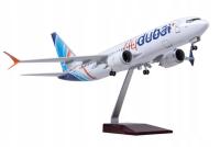 MODEL SAMOLOTU BOEING 737 FLY DUBAI KOLEKCJONERSKA REPLIKA 47CM 1:130