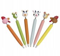 DŁUGOPISY REKLAMOWE z nadrukiem Z LOGO długopisy ZWIERZĄTKA LILLIAN 100szt