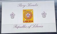 LIBERIA TEMAT SKAUTING ** 1965 MI BLOK 32 B