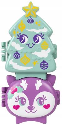Mattel Polly Pocket Świąteczny zestaw kompaktowy 2-pak (JGM53)