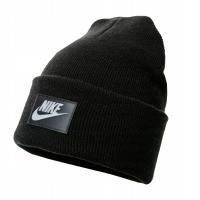 Nike зимняя шапка универсальная для подарка мужская женская черная металлическая Swoosh