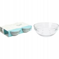 MISKI SZKLANE SALATERKI 200ML MISECZKI NA DESER PRZEKĄSKI SURÓWKĘ 4szt