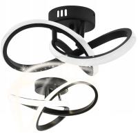 LAMPA SUFITOWA NOWOCZESNA CZARNA ŻYRANDOL PLAFON SUPEŁ LOFT LED